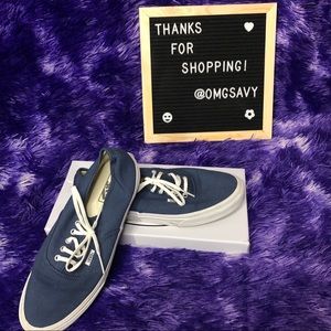 Vans Authentic Skate Shoe in Navy